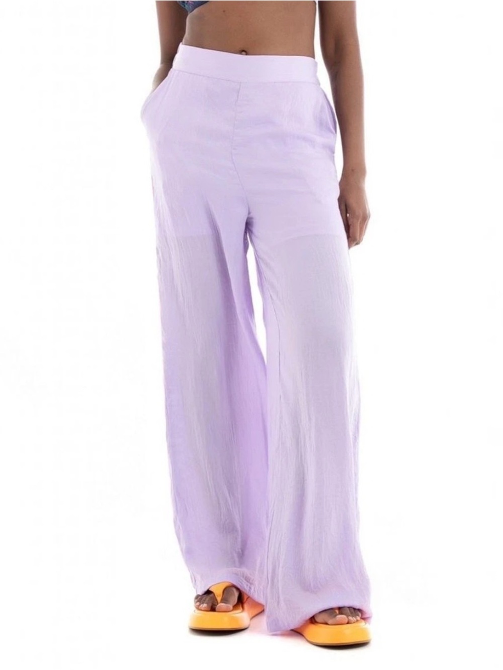 AWARE by Vero Moda NWT Wide Leg Lavender Pants with Built-In Shorts